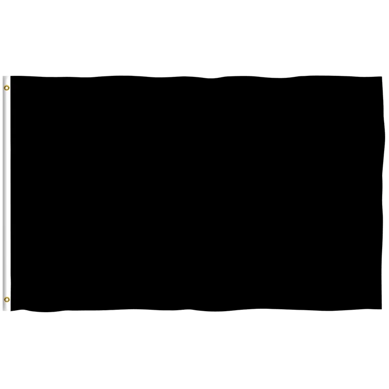 ANLEY Solid Purple Black Blue Red Green Flag Polyester 36 x 60 in. House Flag