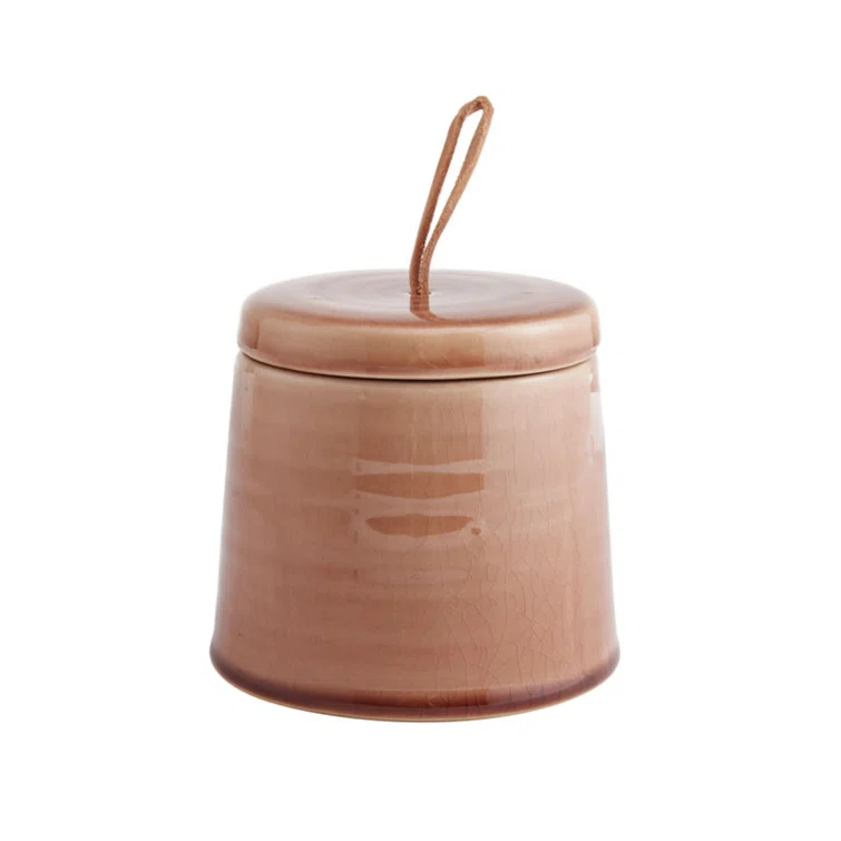 Mikasa Mikasa Oasis 5 in. Ceramic Vase with Lid