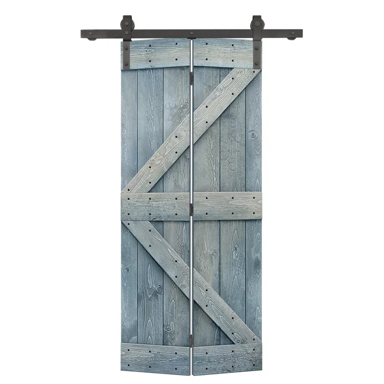 Calhome 84'' Solid Wood Barn Doors | Wayfair