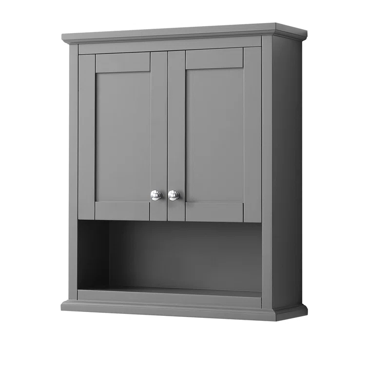Wyndham Collection Avery Solid Wood Wall Over The Toilet Storage