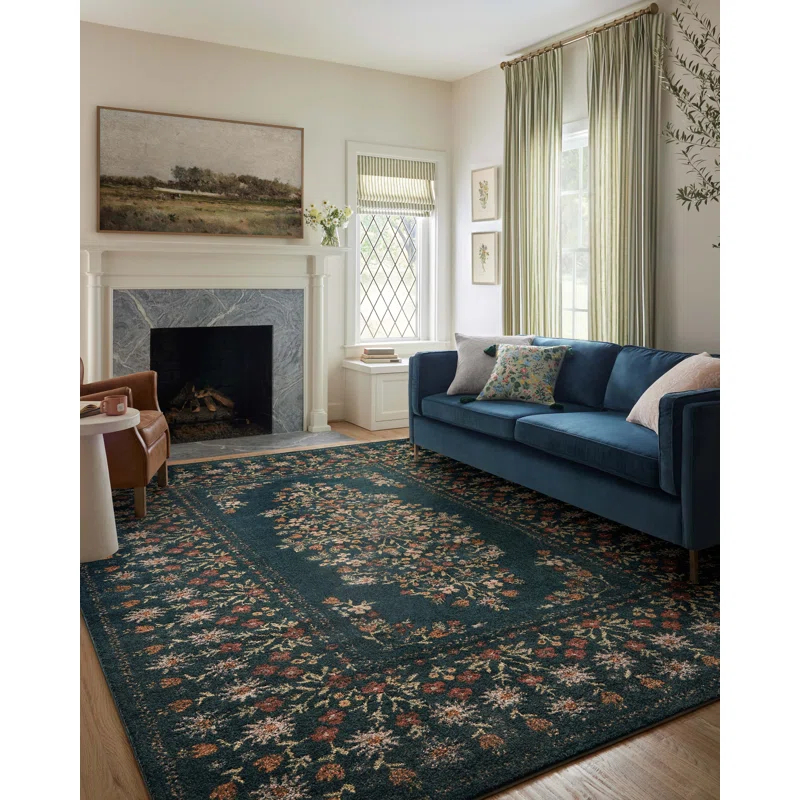 Rifle Paper Co. x Loloi Rifle Paper Co. x Loloi Laurel Navy Area Rug