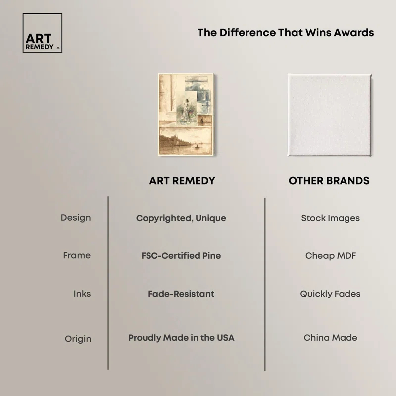 Art Remedy A Trompe l oeil Collage Canvas Nude Portrait Wall Art by Art Remedy