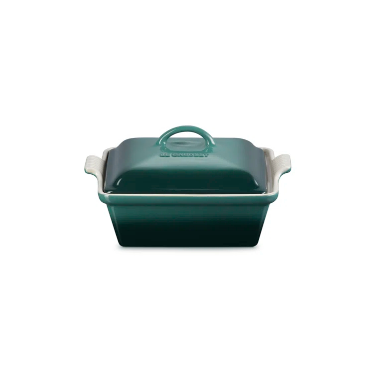 Le Creuset Le Creuset Stoneware Heritage Covered Square Casserole, 2.5 Qt. (9")