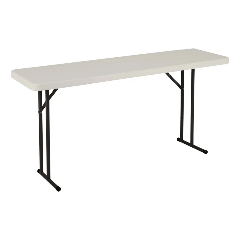 Rectangular Blow-Molded Plastic Folding Training Seminar Table