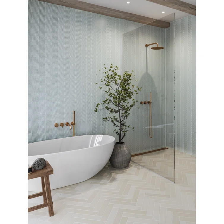 Bedrosians Kaikos 11" x 11" Glass Patterned Wall & Floor Tile