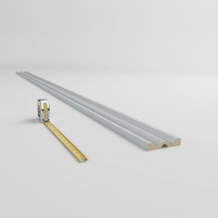 Ekena Millwork 4"H x 3/4"P x 94 1/2"L Gorleen Chair Rail (Set of 8)