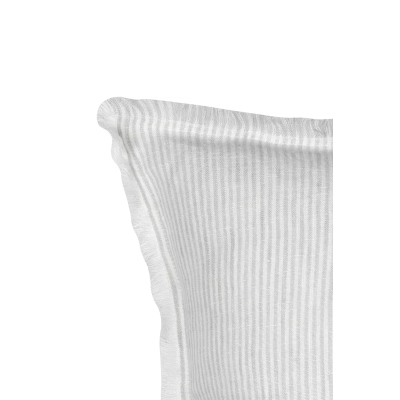 Anaya Fringed Feather Throw Pillow