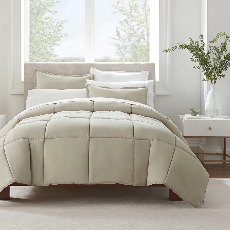 Serta Microfiber 3 Piece Comforter Set