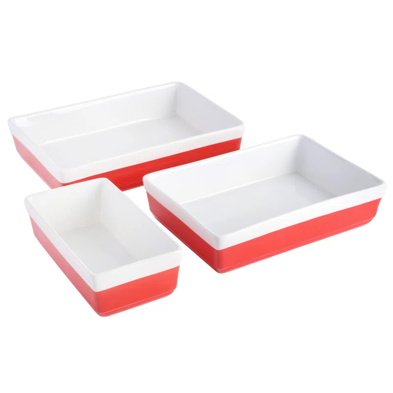 Martha Stewart Martha Stewart 3 Piece Stoneware Bakeware Set
