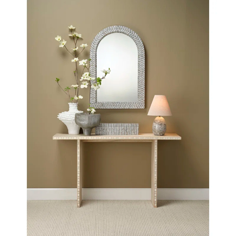 Jamie Young Company Capsule Travertine Table Lamp With Linen Shade