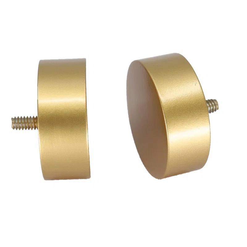 Meriville 1-Inch Diameter Single Window Treatment Curtain Rod, Vico End Cap Finial