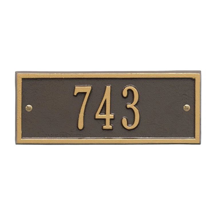 Whitehall Products 1- Line Wall Mount Address Plaque