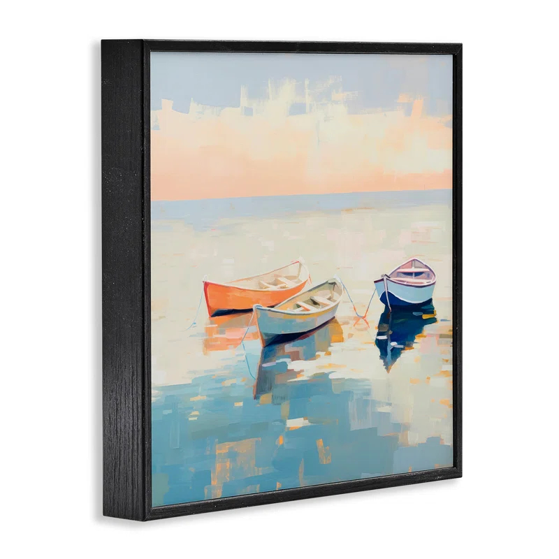Stupell Industries Soft Pastel Boats Giclee Art by Irena Orlov