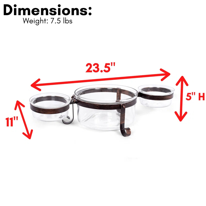 BirdRock Home BirdRock Home Glass Serving Bowl