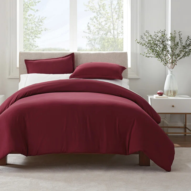 Serta Serta Simply Clean Antimicrobial 3 Piece Duvet Cover Set