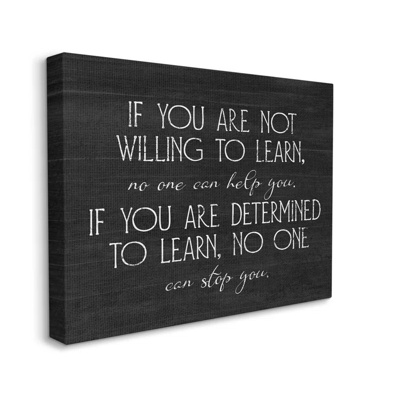 Stupell Industries " Determined To Learn Motivational " by Lil' Rue