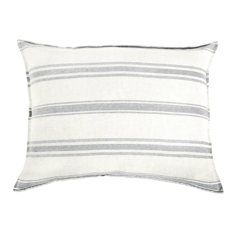 Jackson Sham by Pom Pom at Home - Cream and Gray / King