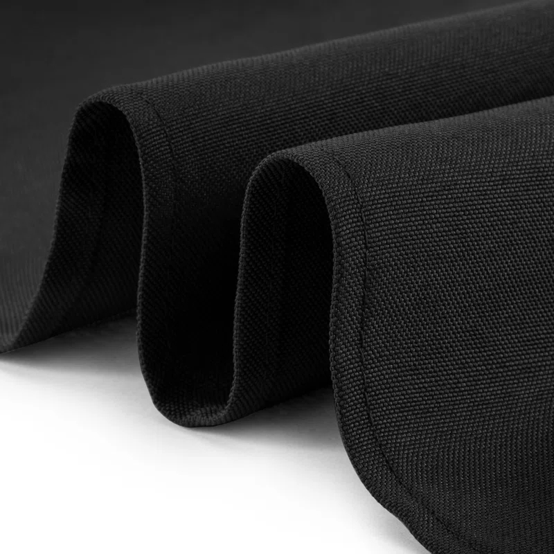 Lann's Linens Solid Color Polyester Fitted Rectangular Tablecloth