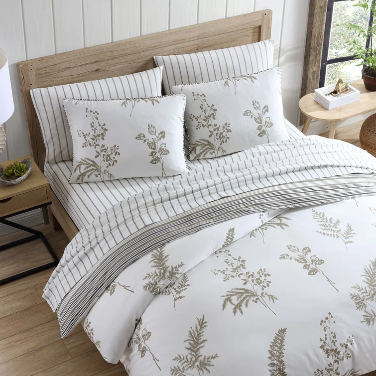 Stone Cottage Bedding Stone Cottage Willow Cotton Reversible 3 Piece Comforter Set