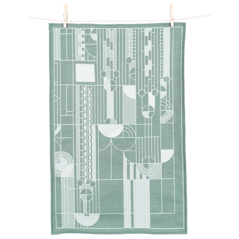 Frank Lloyd Wright Cotton Jacquard Kitchen Towel Linen Set (Set of 2)