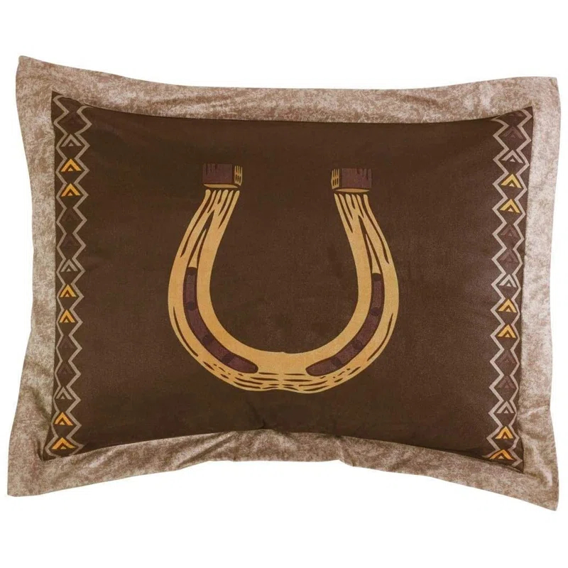 Chezmoi Collection Sedona 7-Piece Southwestern Wild Horses Microsuede Comforter Set