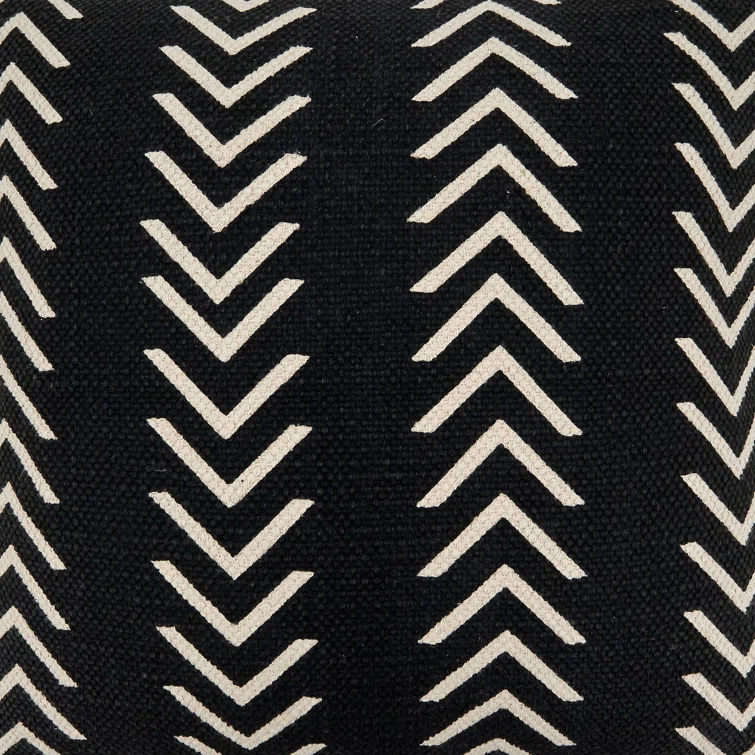 Saro Adah Collection Geometric Cotton Throw Pillow