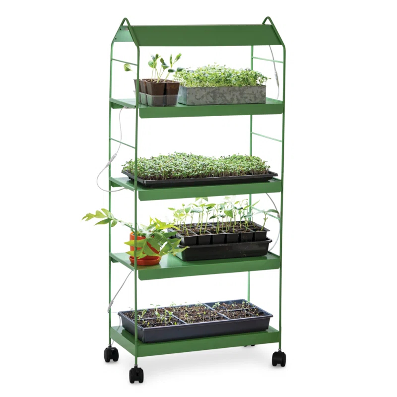 Gardener's Supply Company Agie LED Grow Light Standing Shelf