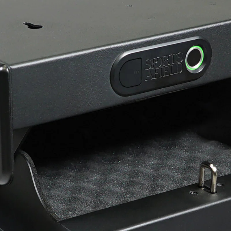 Home Defense Quick Access Drop Action Gun Safe with Biometric Lock