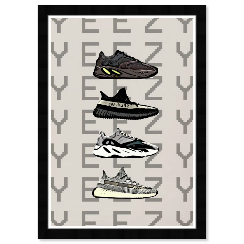 Wynwood Studio " Fashion And Glam Hypebeast Sneakers Shoes " Painting Print