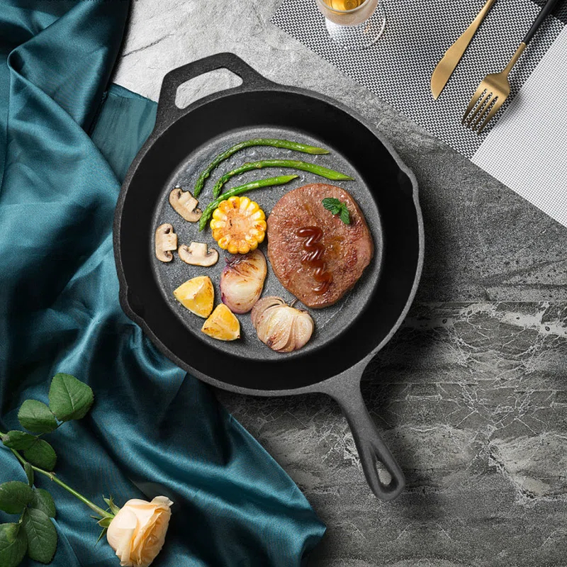 ELEGANT COMFORT ELEGANT COMFORT Enameled Cast Iron Non-Stick Frying Pan