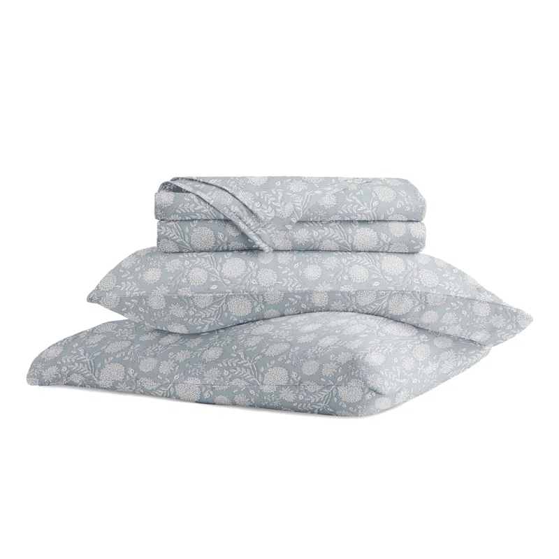 Becky Cameron 4 Piece 300 TC Patterned Cotton Sheet Set