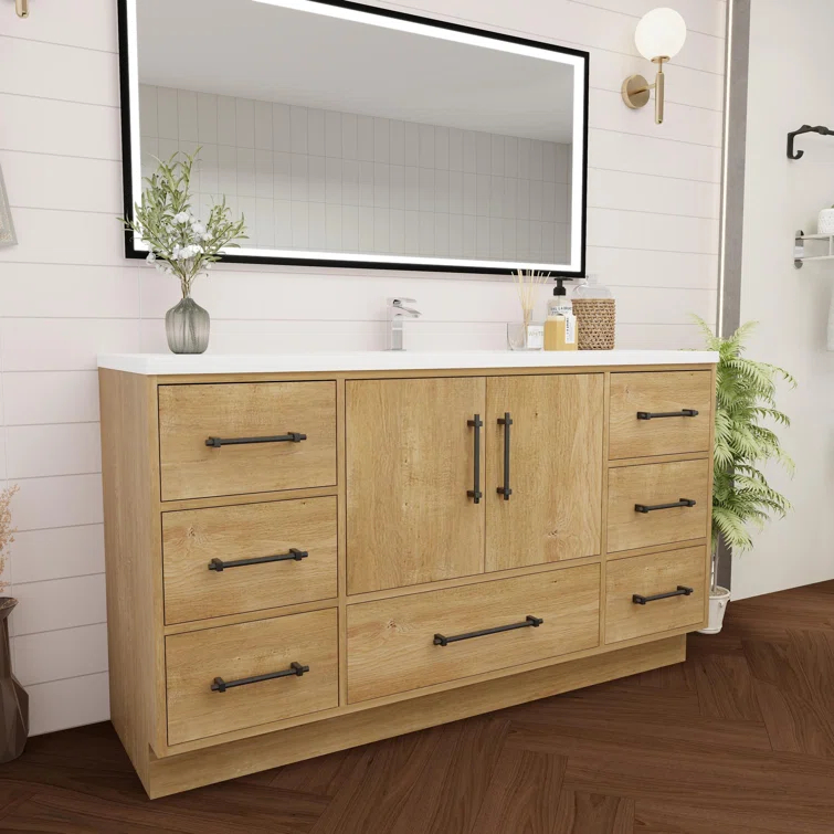 MEBO Victoria 47.2'' Single Bathroom Vanity with Acrylic Top
