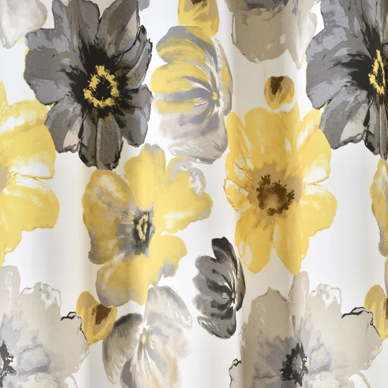 Lush Decor Leah Polyester Room Darkening Curtain Pair (Set of 2)