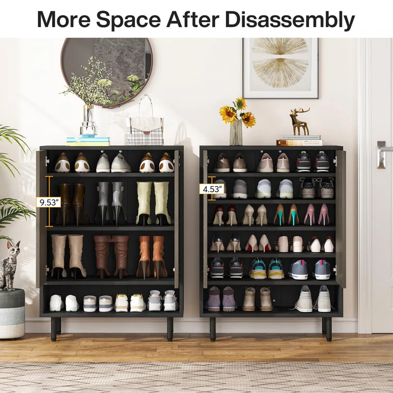 18 Pair Shoe Storage Cabinet