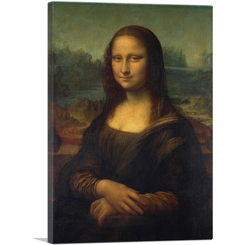 ARTCANVAS " Mona Lisa 1503 " by Leonardo Da Vinci Painting Print