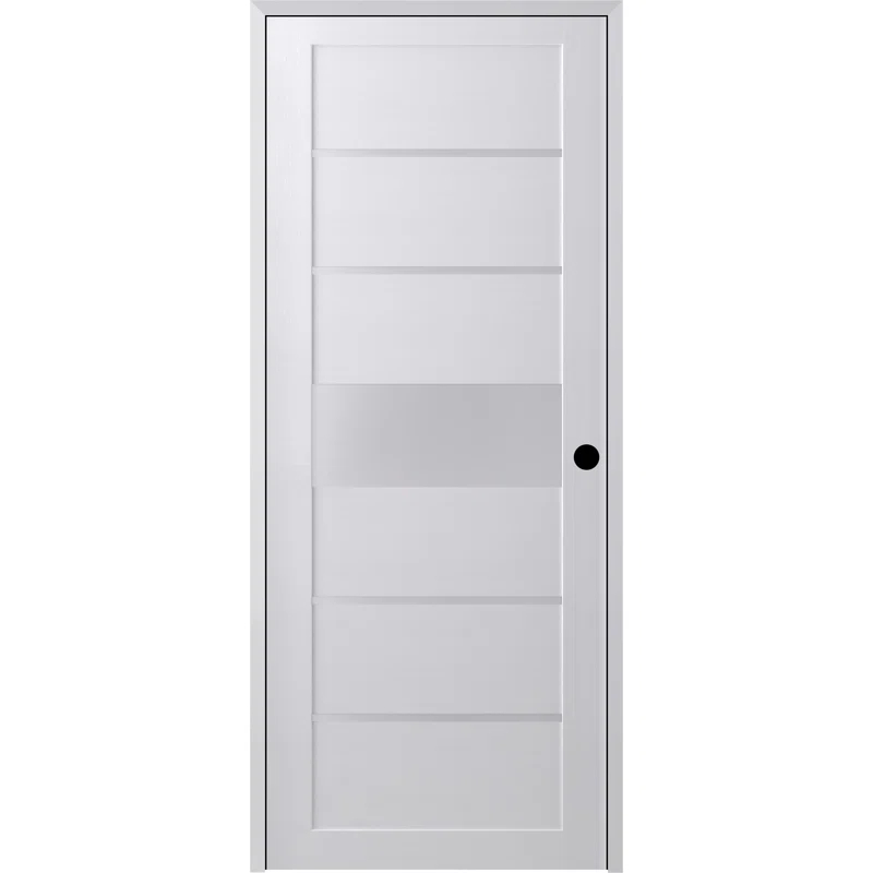 Belldinni Siah DIY-Friendly Solid Manufactured Wood and Glass Paneled Prefinished Standard Door