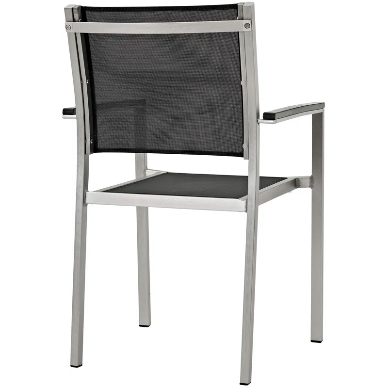 Latitude Run® Shore Dining Chair Outdoor Patio Aluminum (Set of 2)
