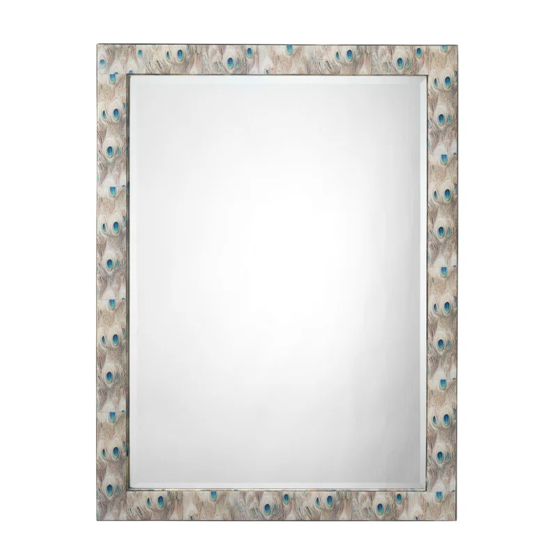 Jamie Young Company Plume Engineered Wood Flat Wall Mirror