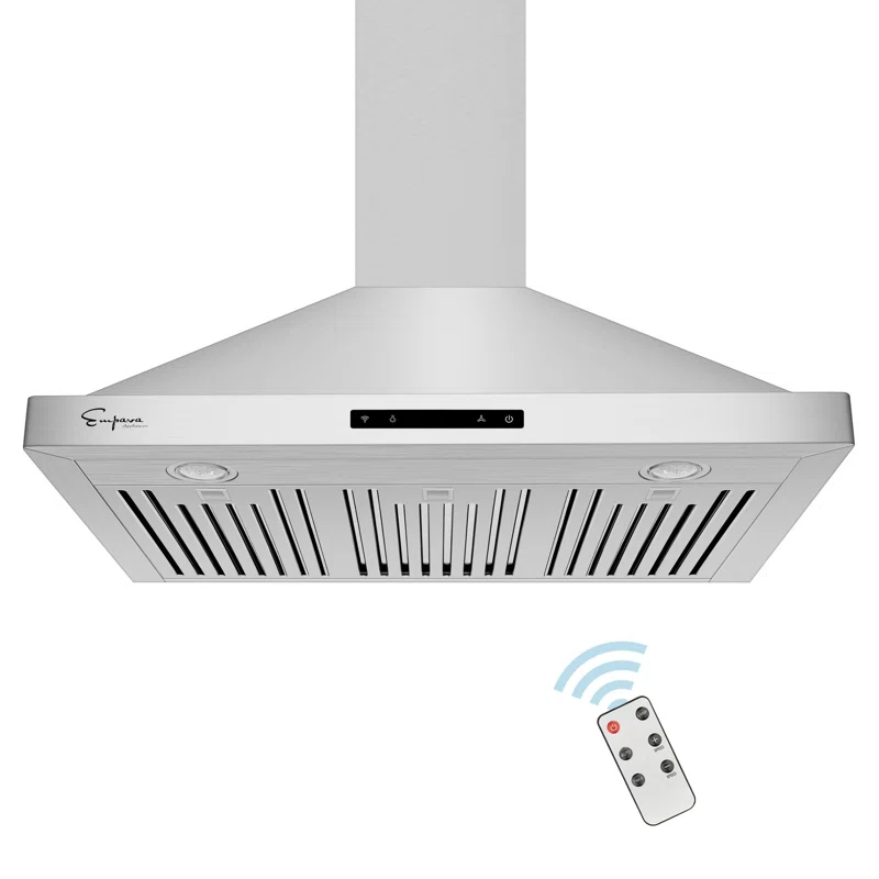 Empava Empava 36" Metal 380 CFM Convertible Wall Range Hood with Baffle Filter