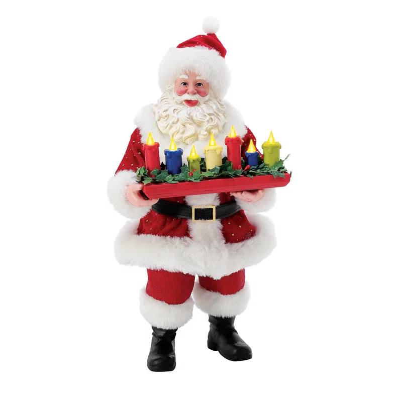 Possible Dreams Department 56 Possible Dreams Santa Claus All Aglow Christmas Figurine 10.5in H