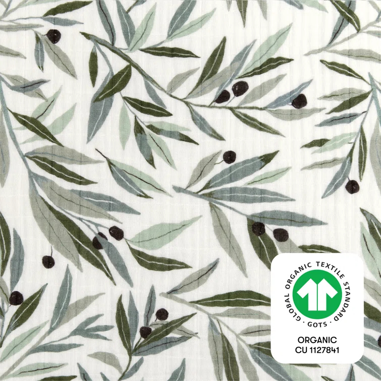 Olive Branches Fitted Crib Sheet