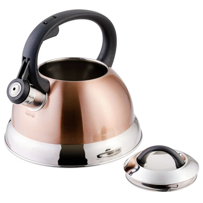 Mr. Coffee Mr. Coffee Flintshire 1.75 Quart Whistling Stovetop Tea Kettle In Blue