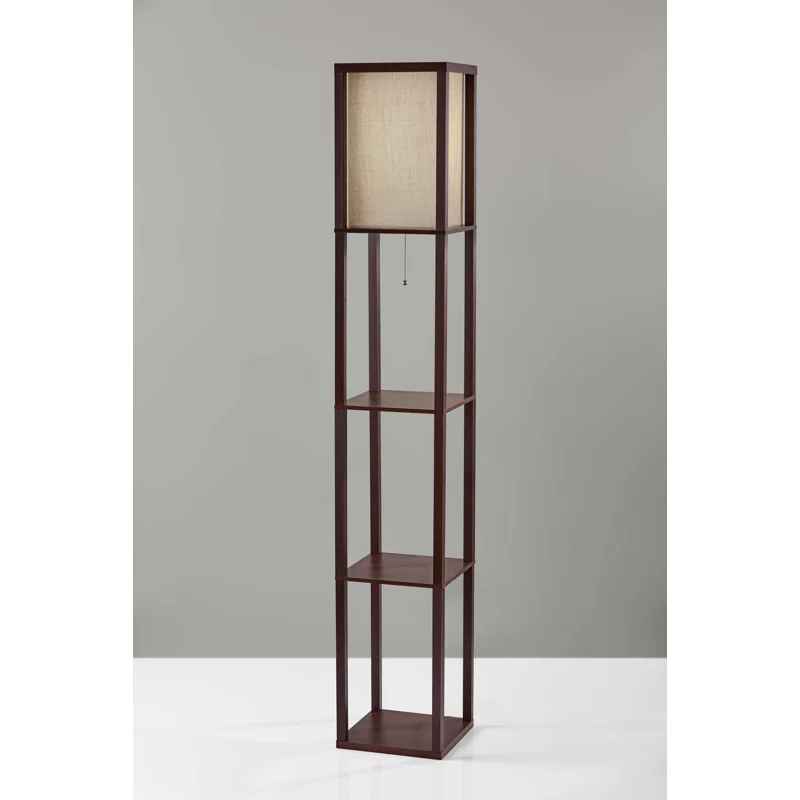ZeaZu 63'' Column Floor Lamp with Outlet
