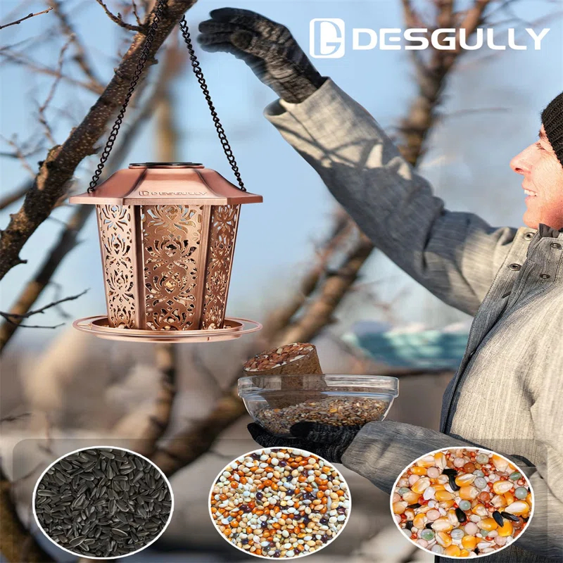 COBEKY Chew-Proof, Weather And Water Resistant Wild Bird Feeders, Outside And Garden Decoration-New