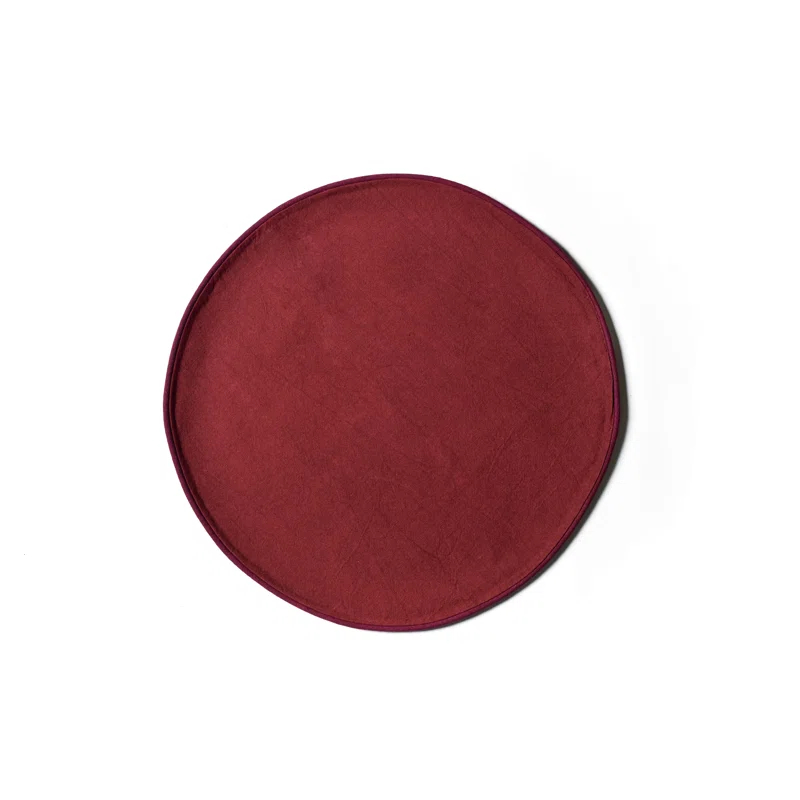 Blush And Pine Color Block Round Placemat Set Of 4