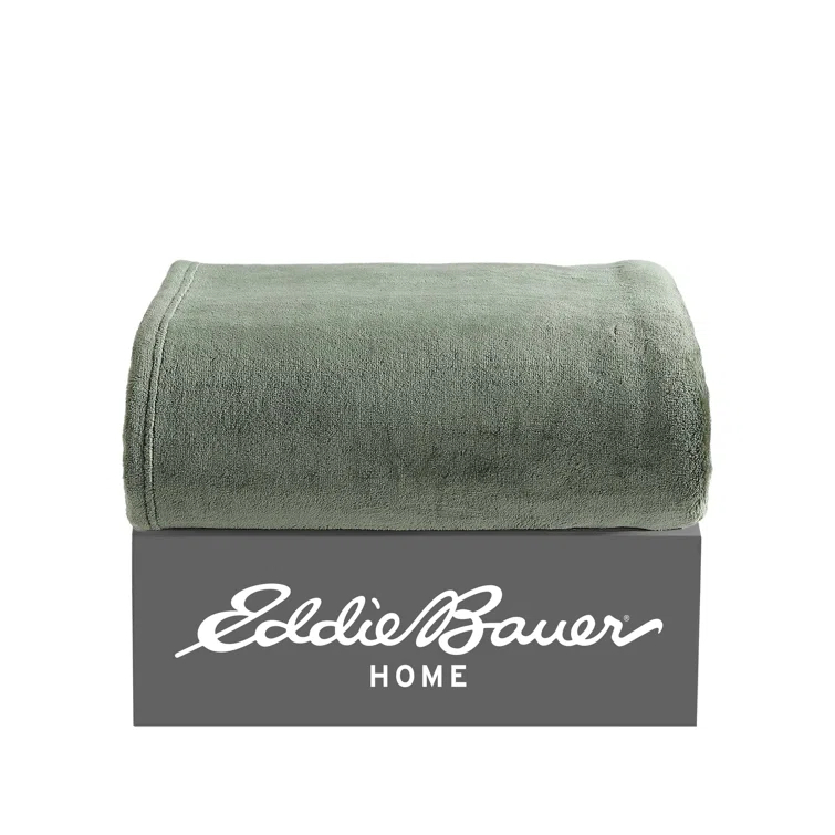 Eddie Bauer Alpine Eddie Bauer Ultra Lux Plush Solid Throw Blankets