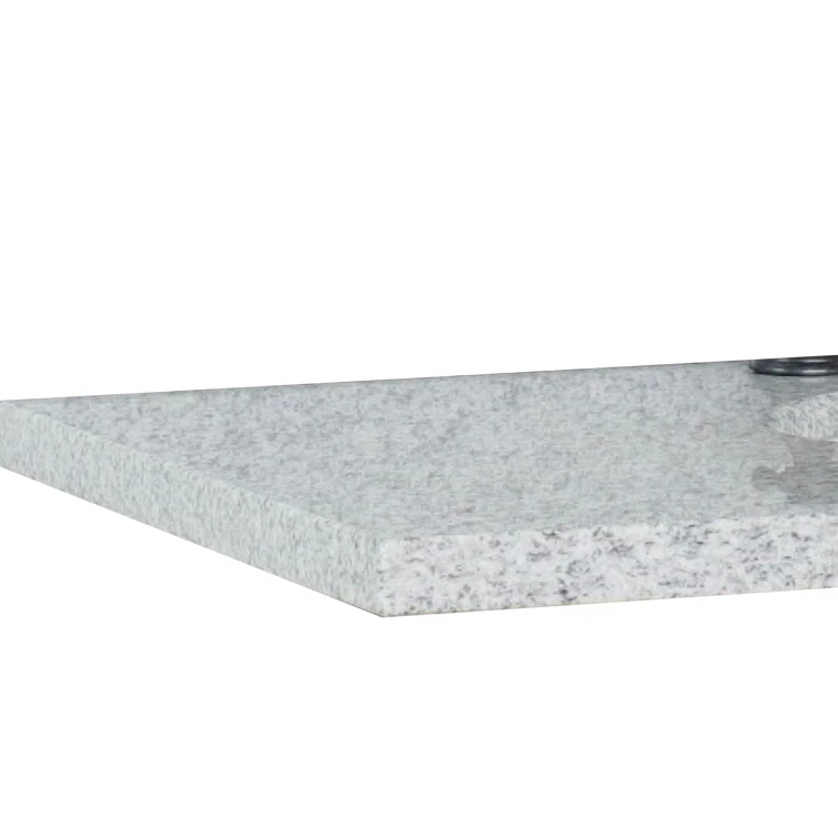 Bellaterra Home Ovate 49'' Granite Double Bathroom Vanity Top with Sink