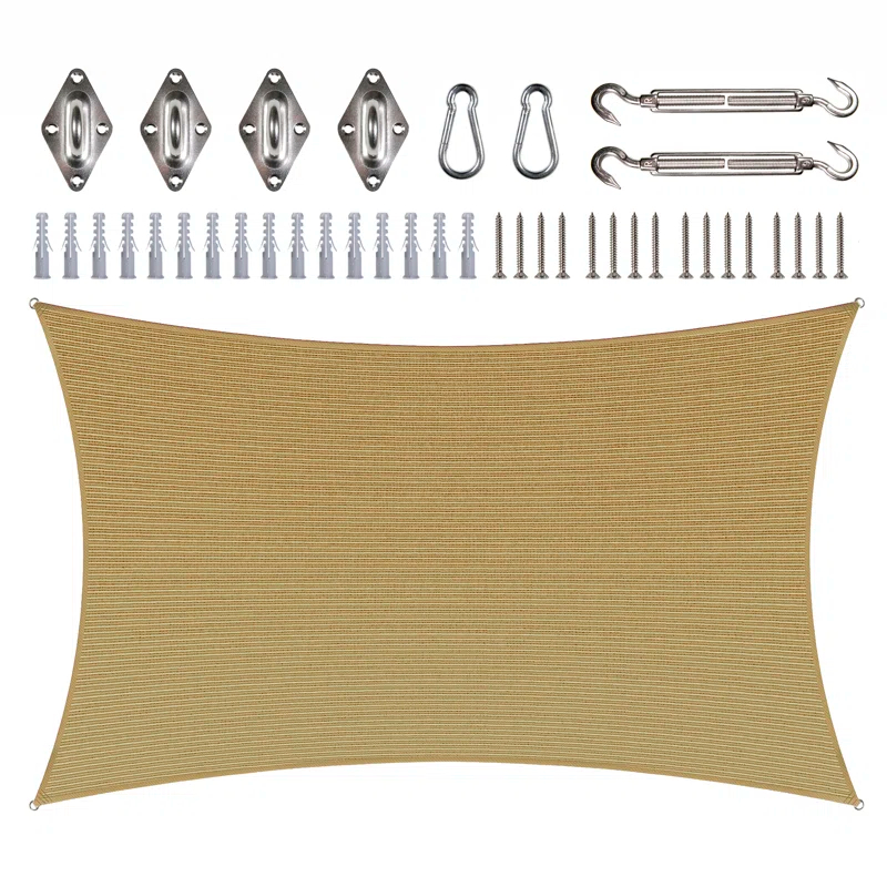 Royal Shade Royal Shade Rectangle Shade Sail With Hardware Kit