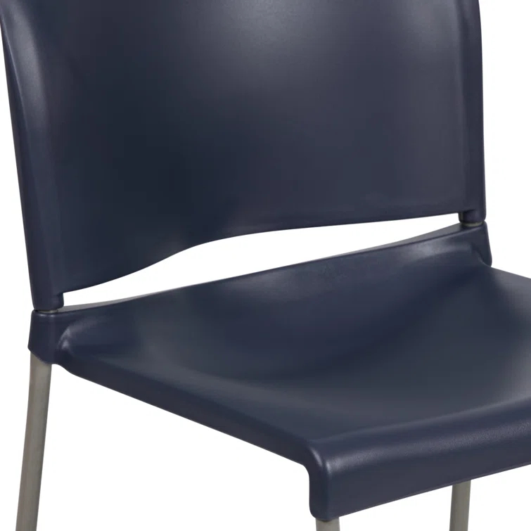 Flash Furniture Brielle Contoured Sled Base Stackable Waiting Room Chairs (Set of 5)