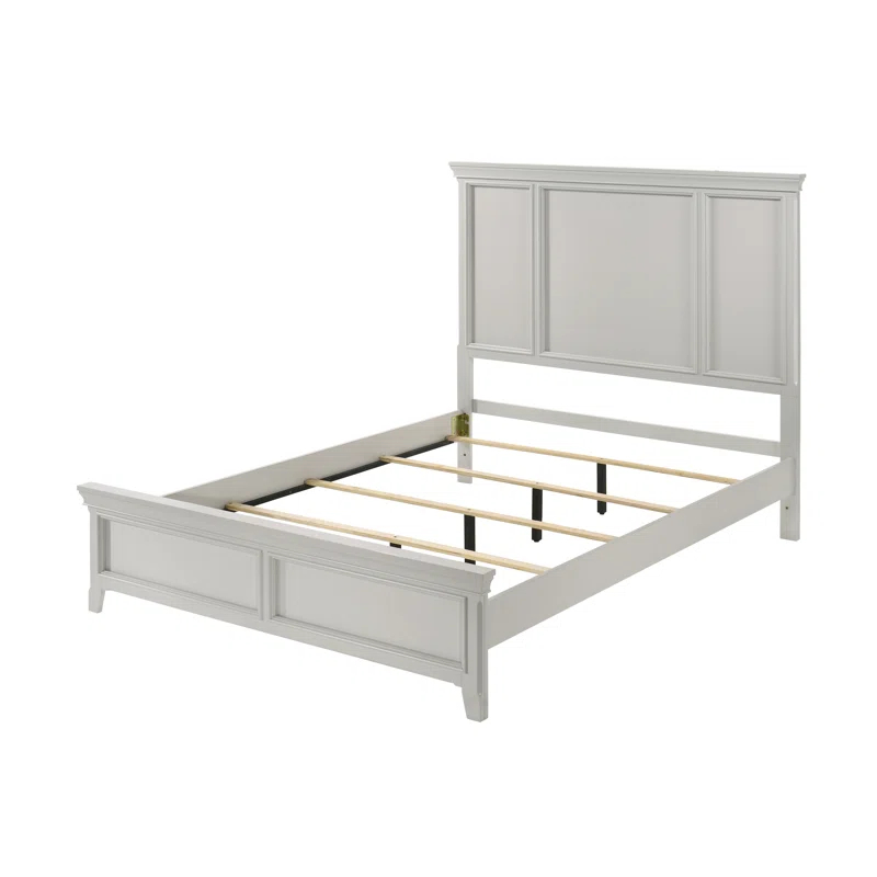 Alcott Hill® Draeger Solid Wood Panel Bed